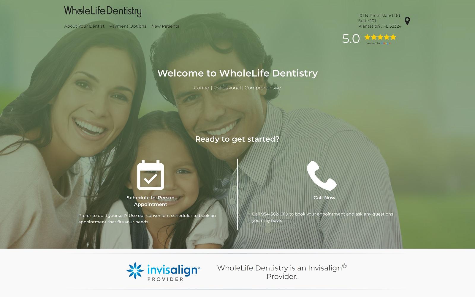 WholeLife Dentistry screenshot