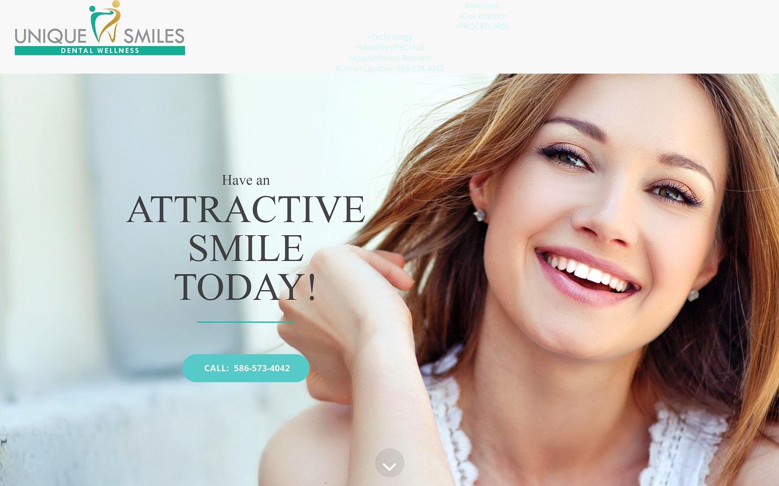 Unique Smiles Dental Wellness Michael J. Herringshaw, DDS screenshot