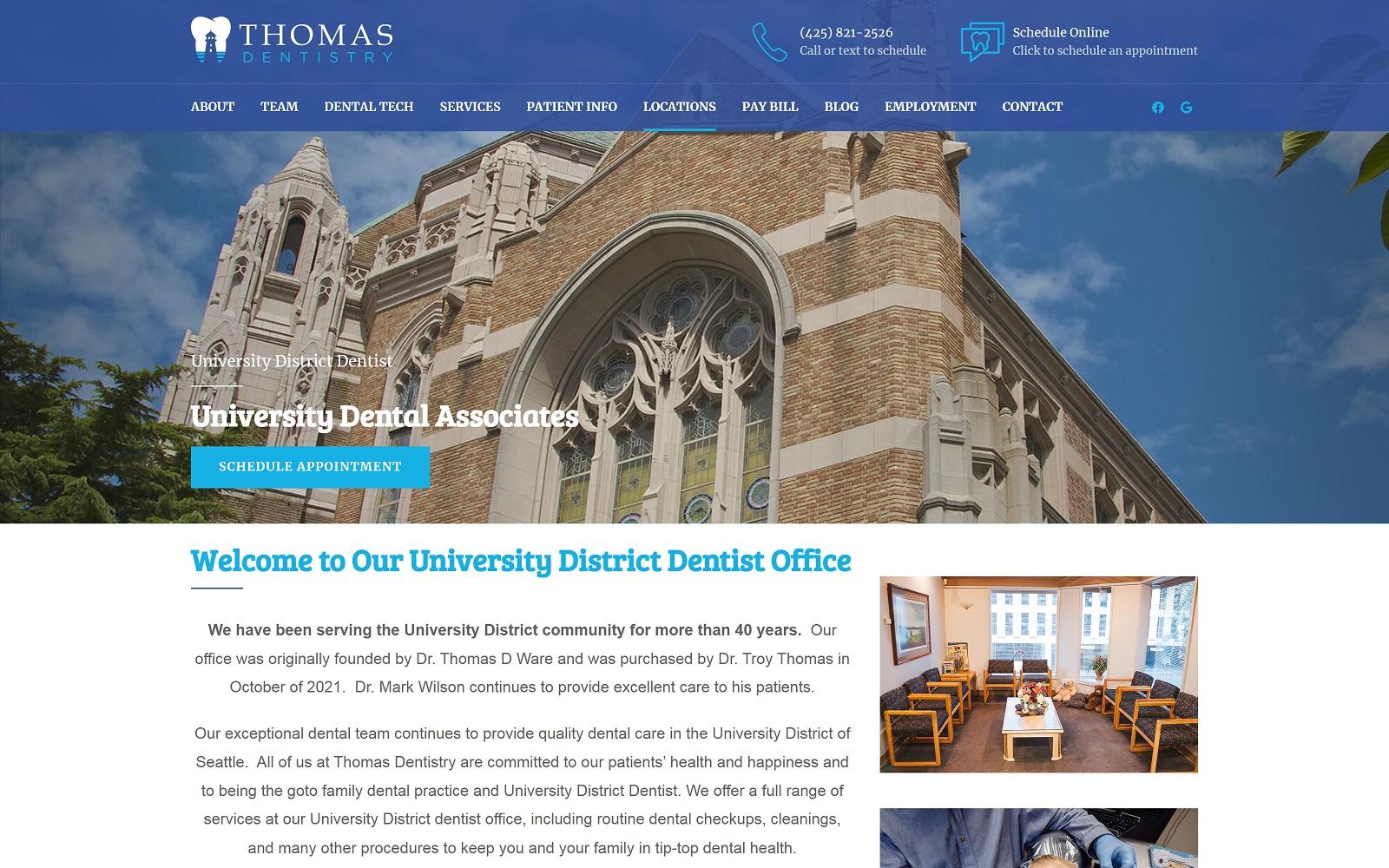 Ware Thomas D DDS screenshot