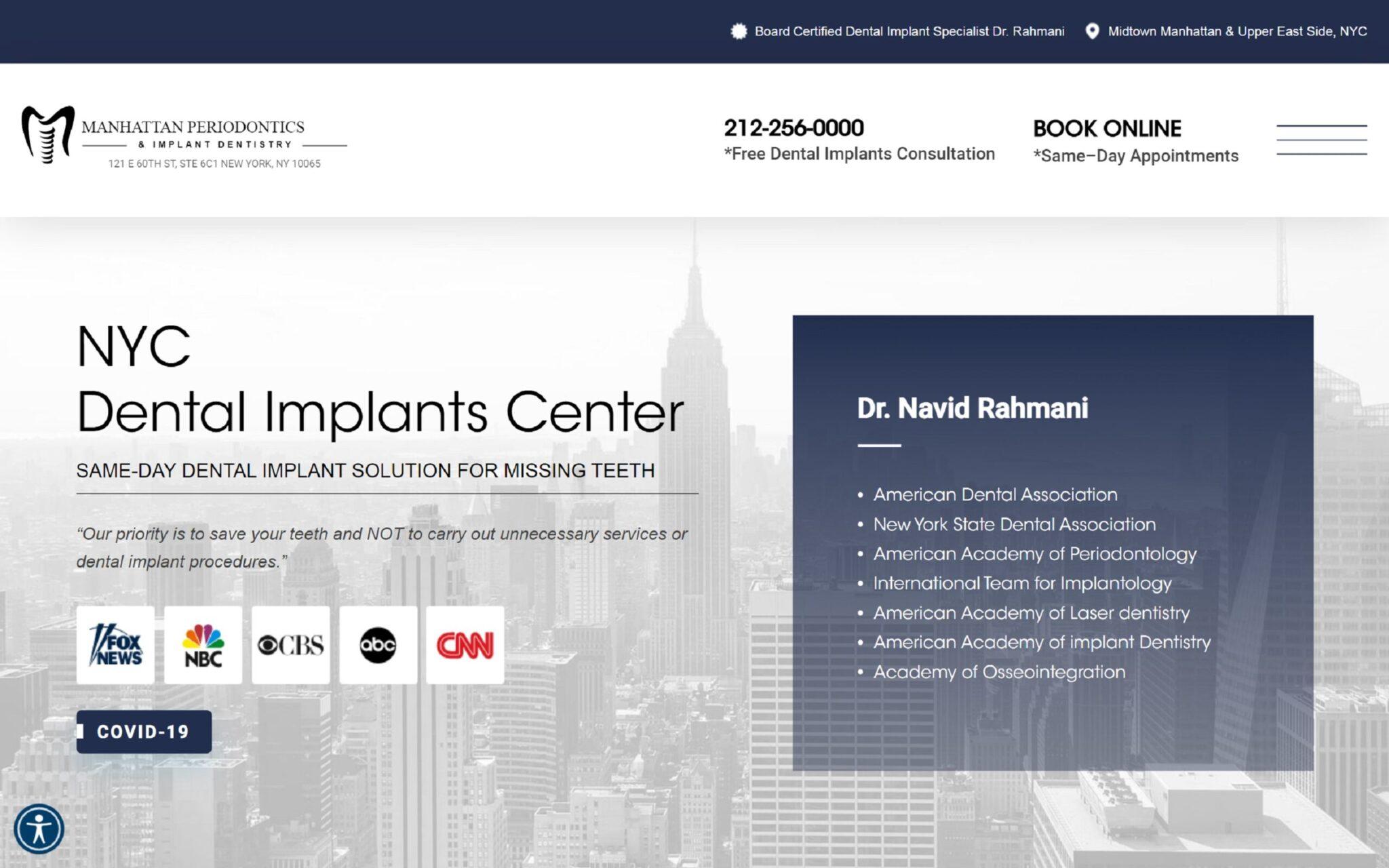NYC Dental Implants Center screenshot