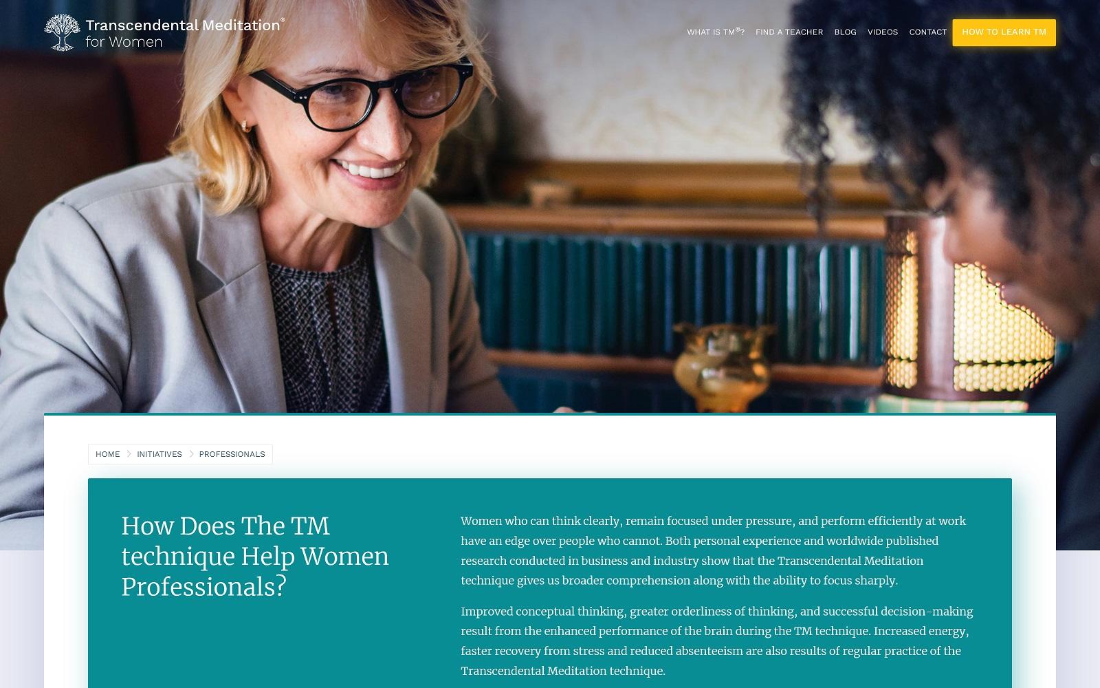 Transcendental Meditation for Women