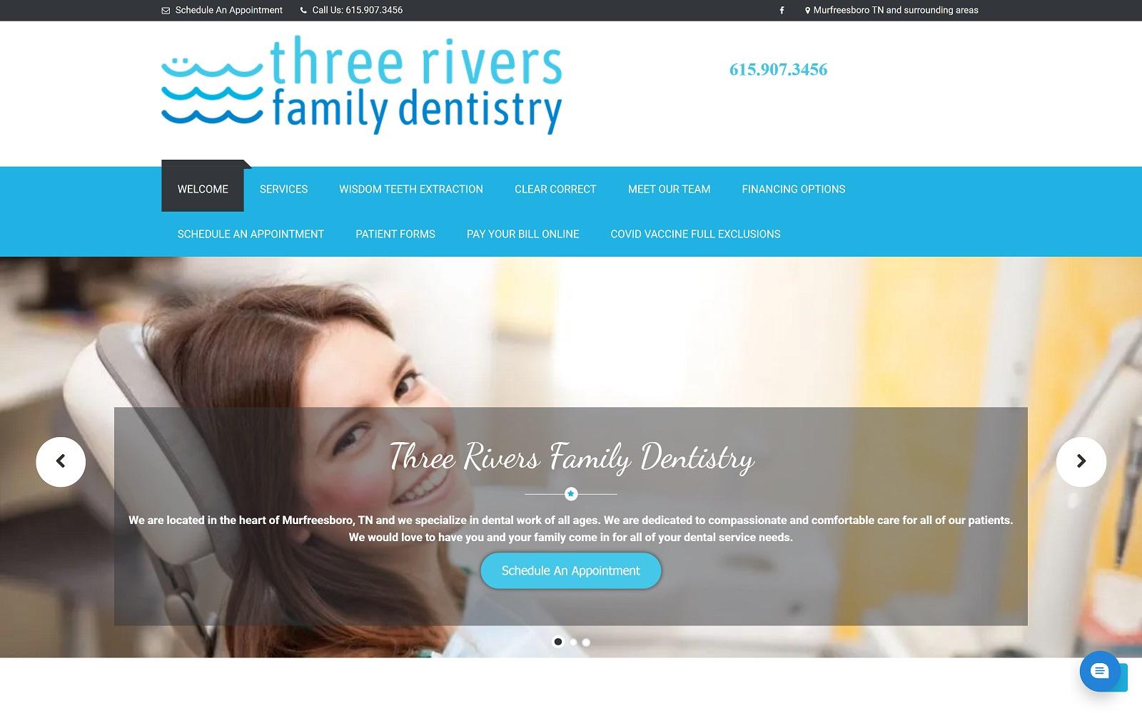 Three Rivers Family Dentistry screenshot
