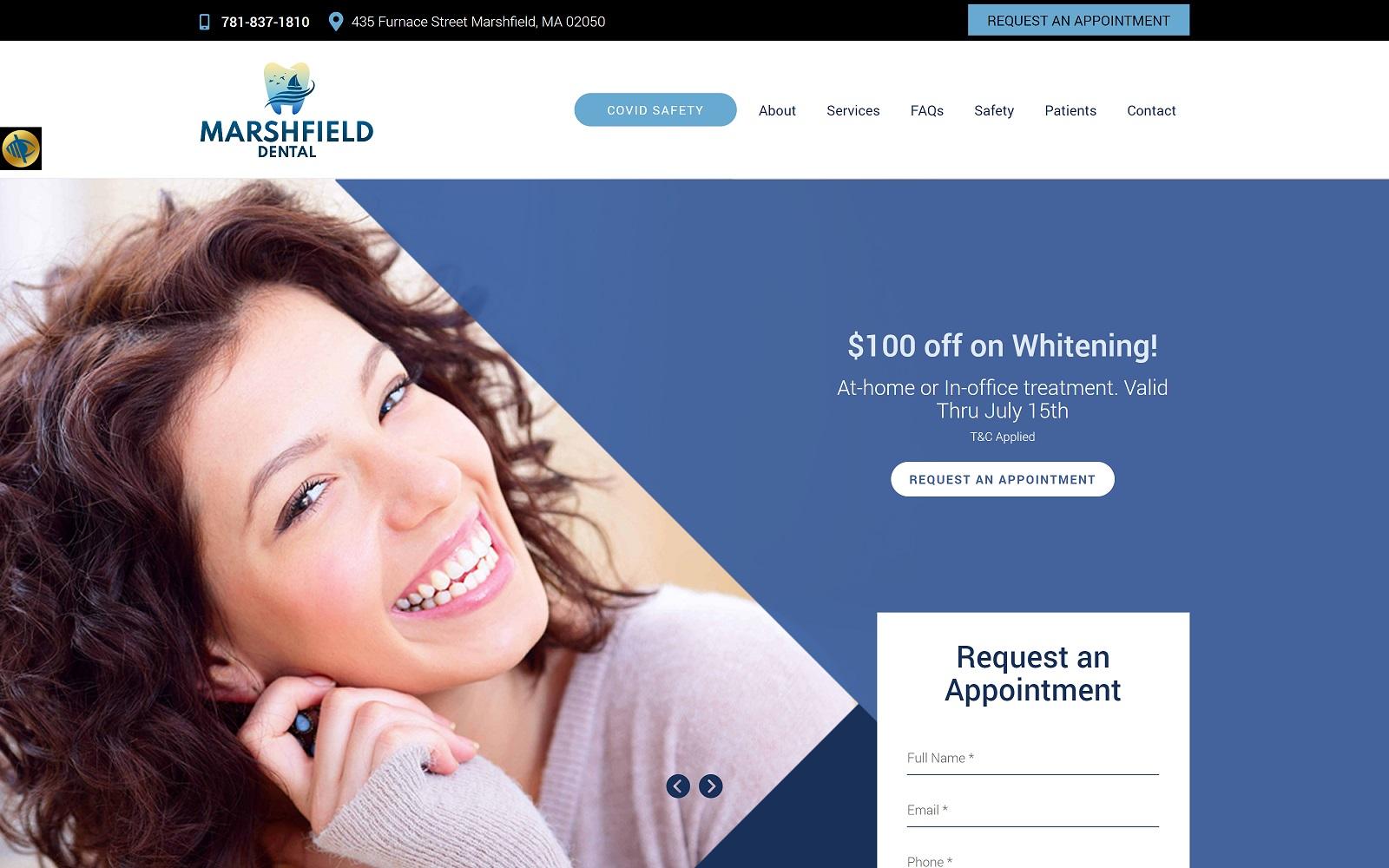 Marshfield Dental Group screenshot