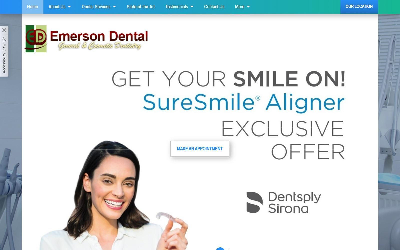 Emerson Dental screenshot