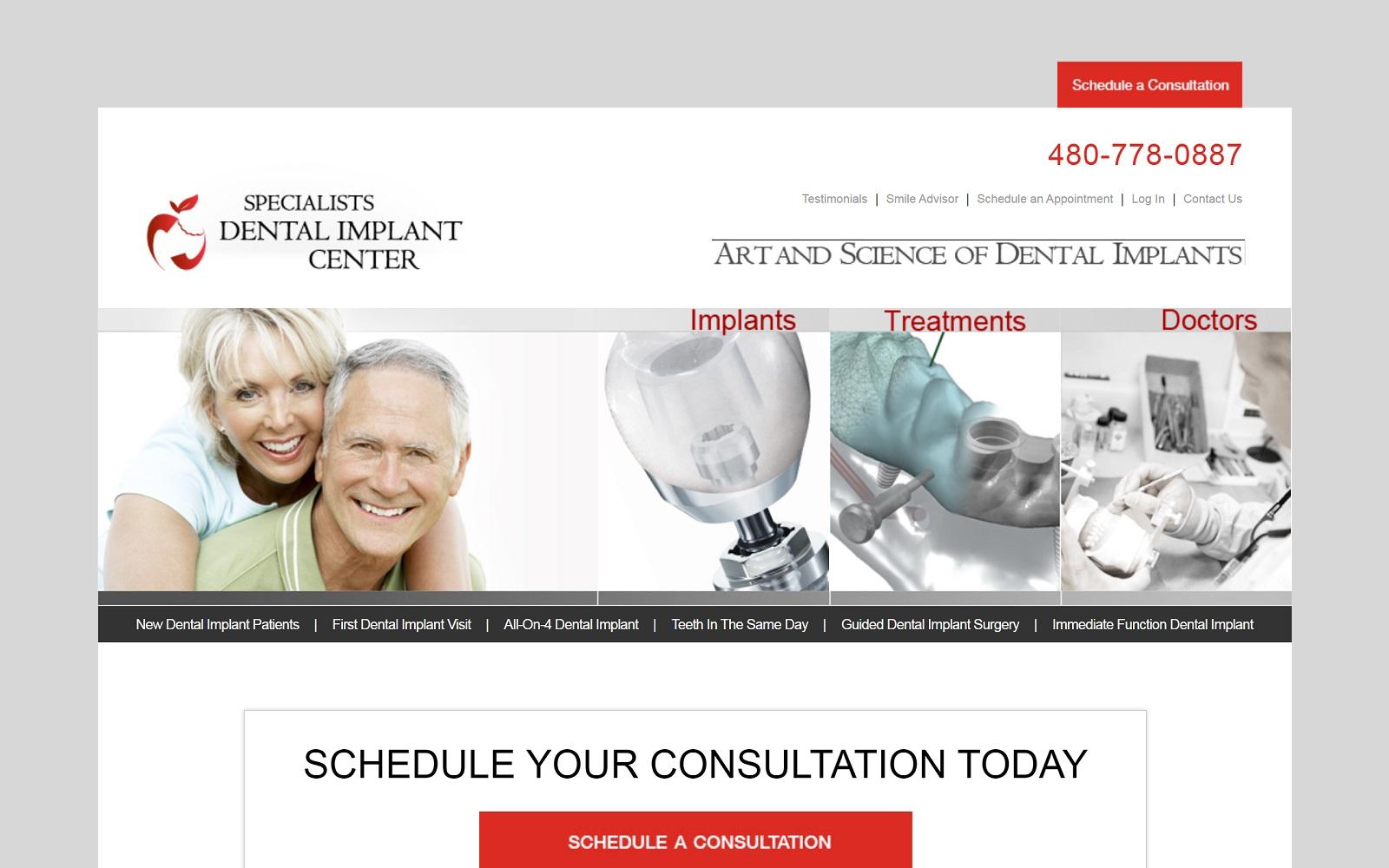 Specialists Dental Implant Center screenshot