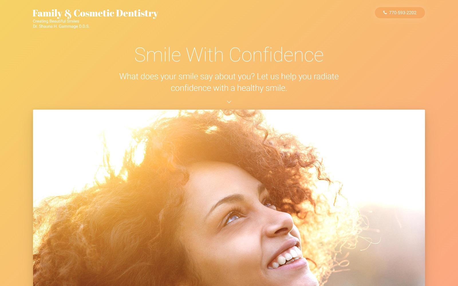 Dr. Shauna H. Gammage, DDS screenshot