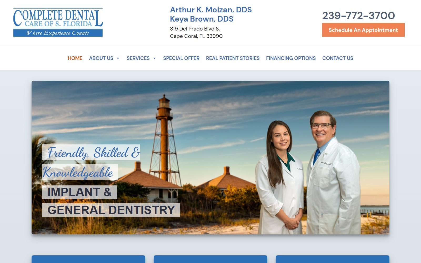 Dr. Arthur K. Molzan DDS screenshot