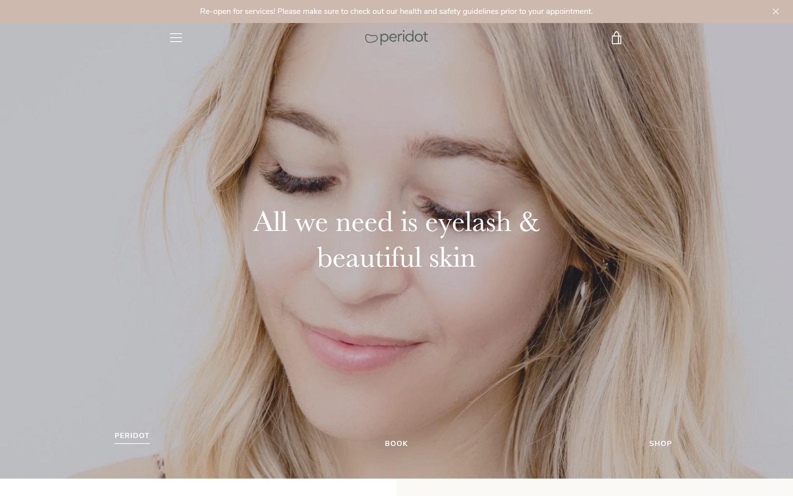 Peridot Skincare + Eyelash