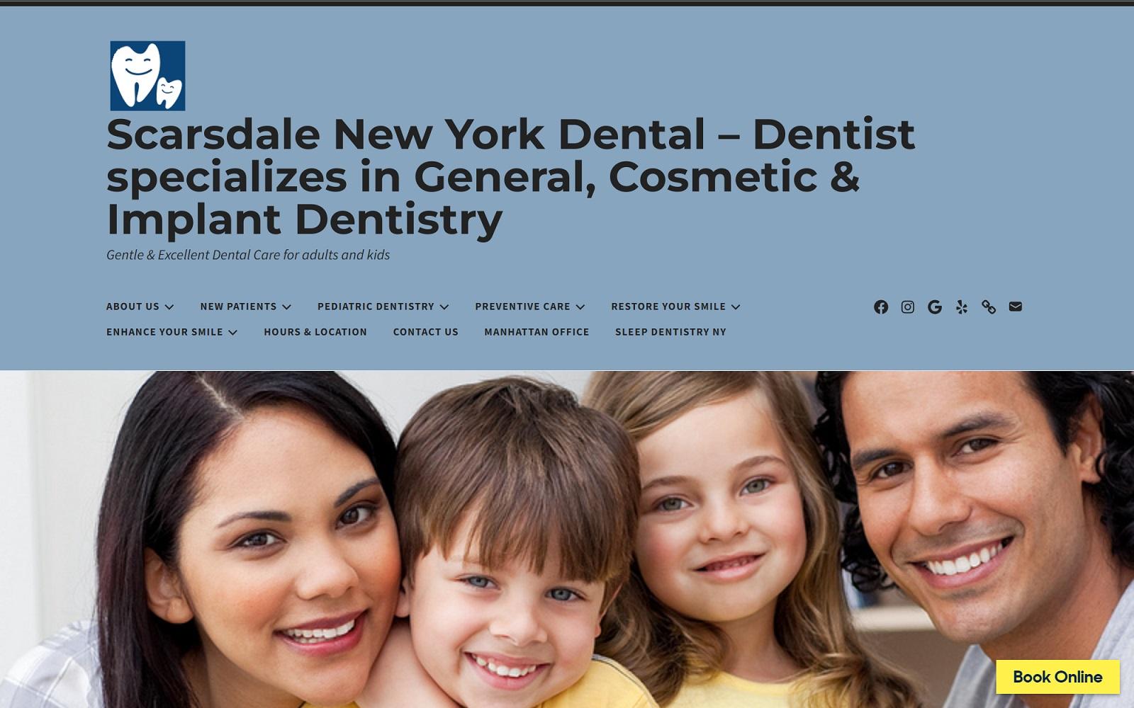 Scarsdale Dental screenshot