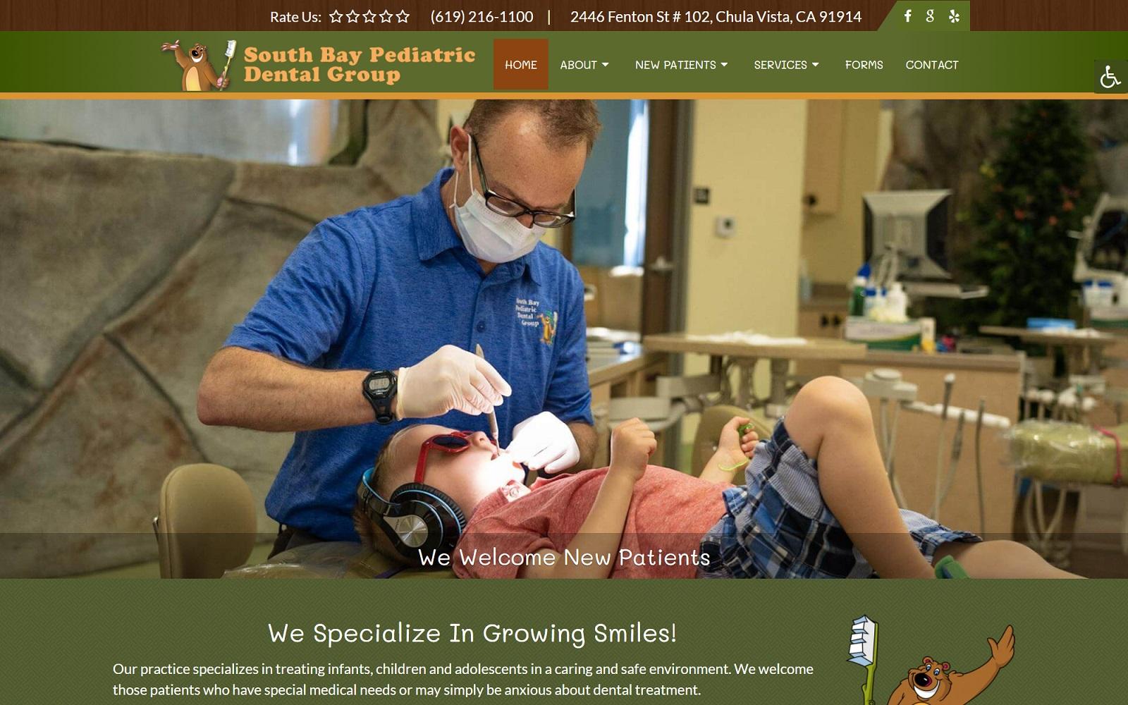 South Bay Pediatric Dental Group screenshot