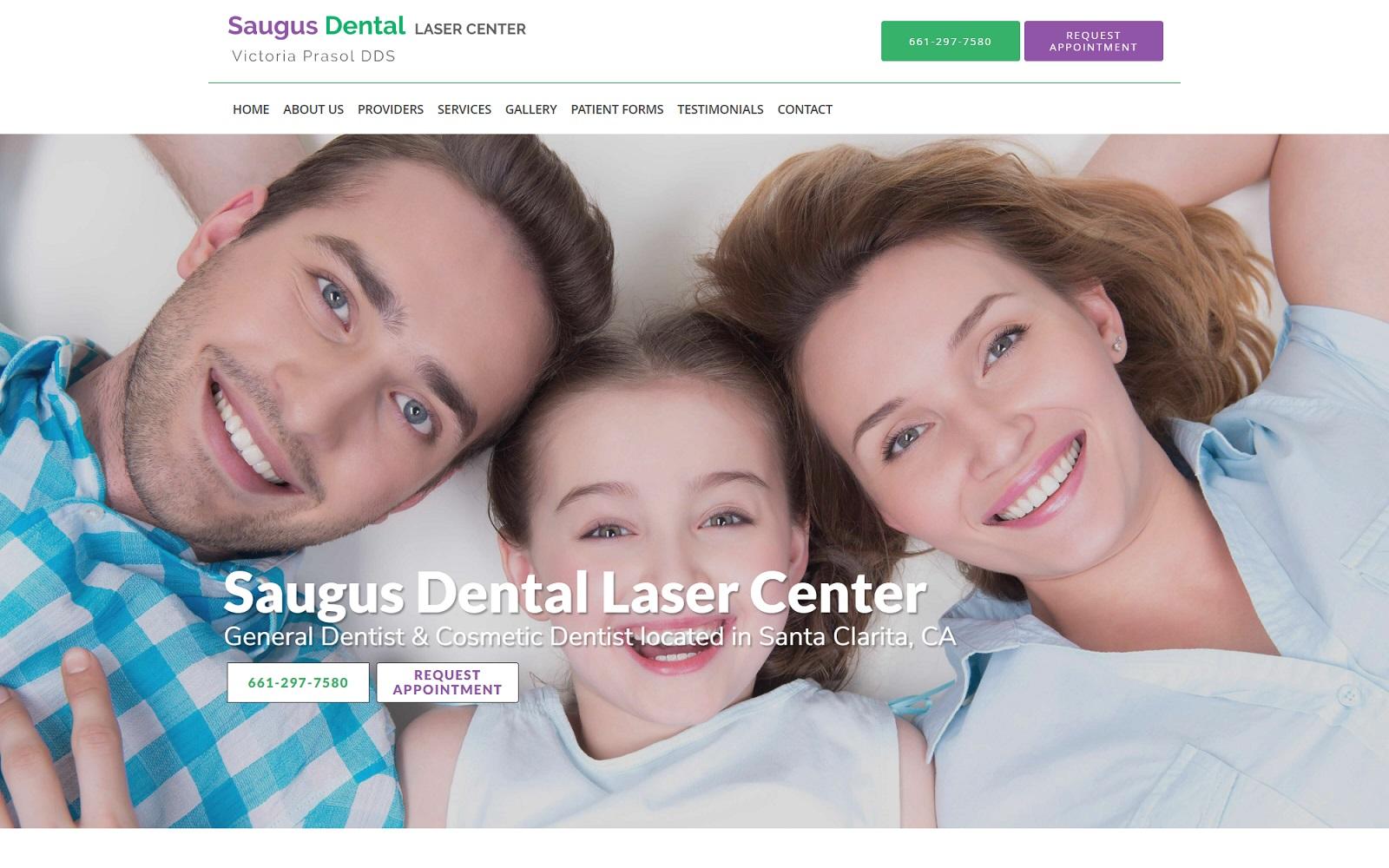 Saugus Dental Laser Center screenshot