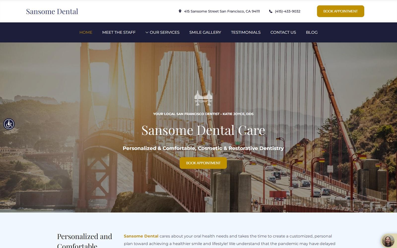 Sansome Dental Care screenshot