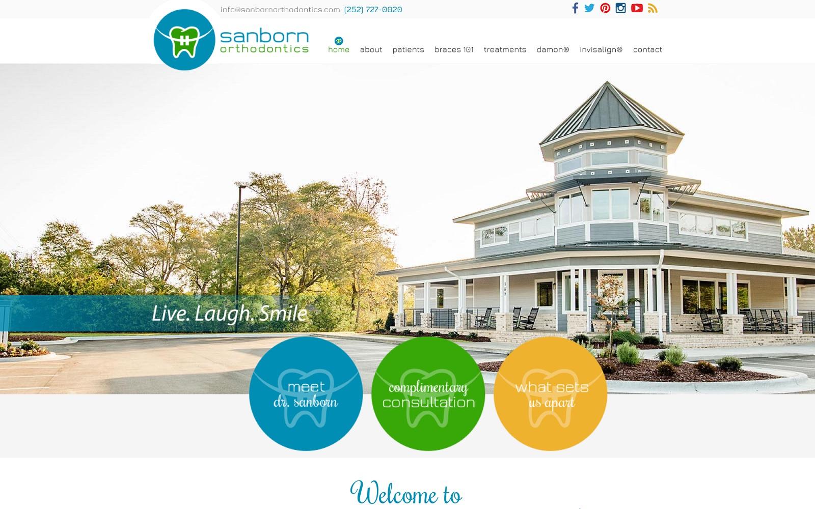 Sanborn Orthodontics screenshot