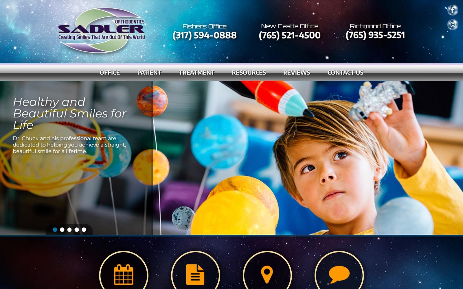 Sadler Orthodontics screenshot