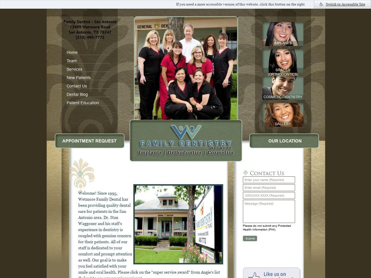 Stan F. Waggoner DDS Wetmore Family Dentistry screenshot