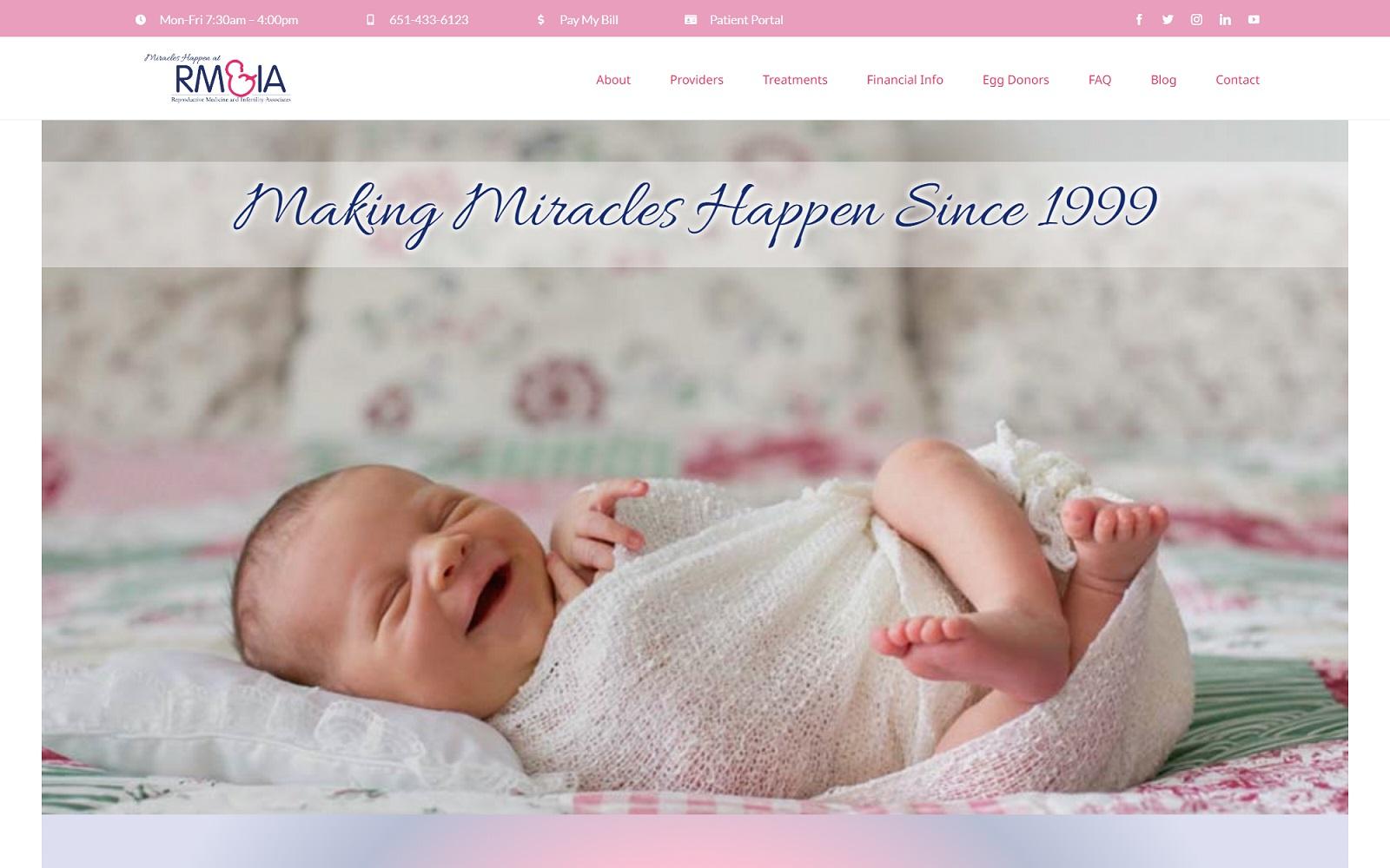 Reproductive Medicine & Infertility Associates screenshot