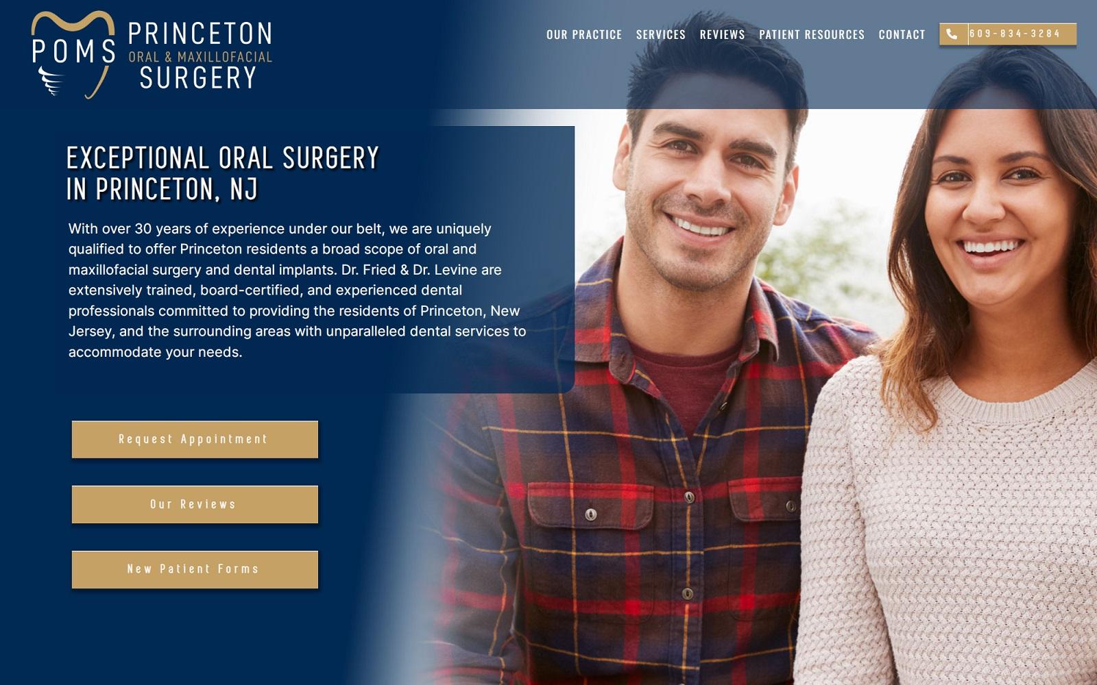 Princeton Oral & Maxillofacial Surgery screenshot