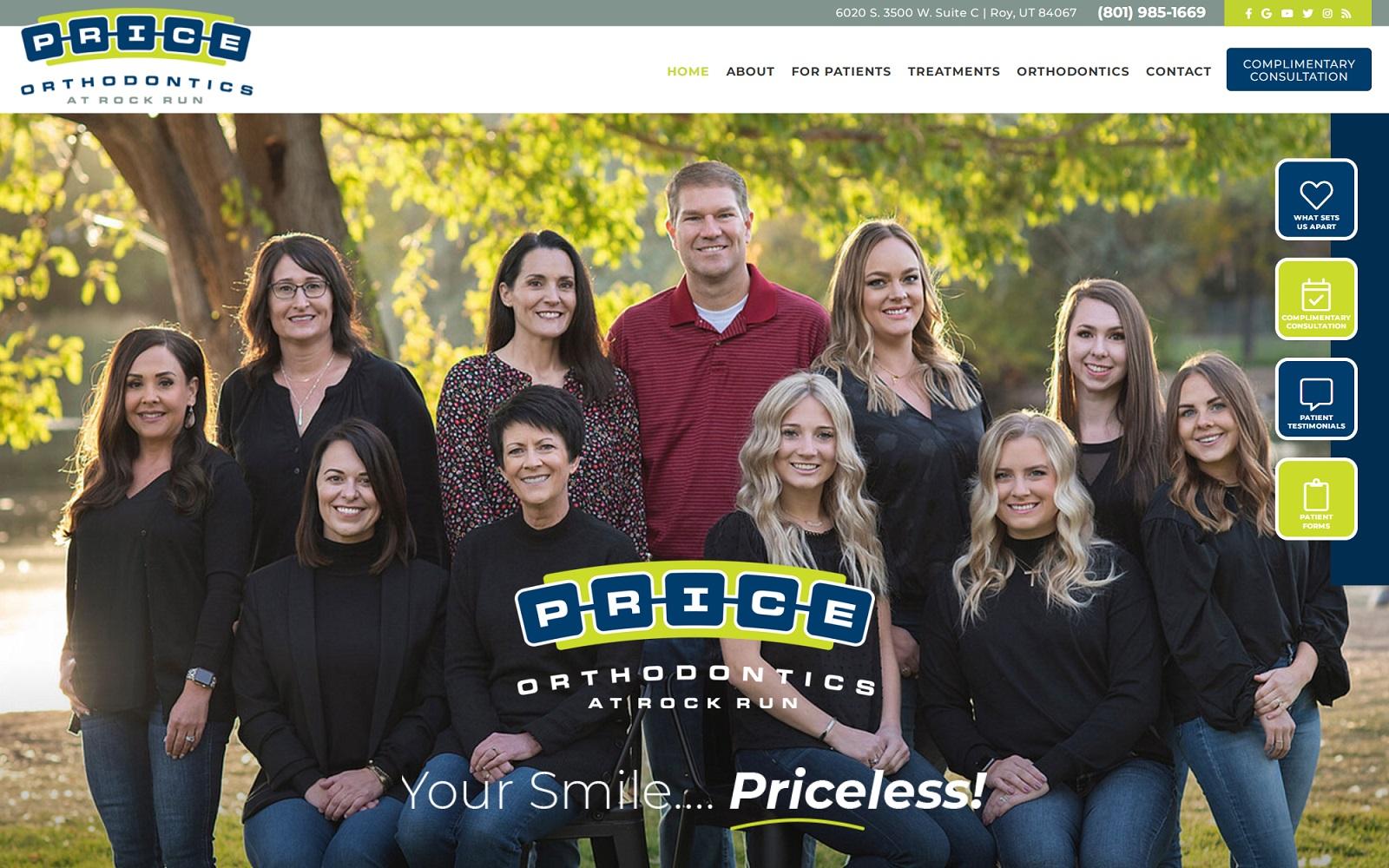 Price Orthodontics screenshot