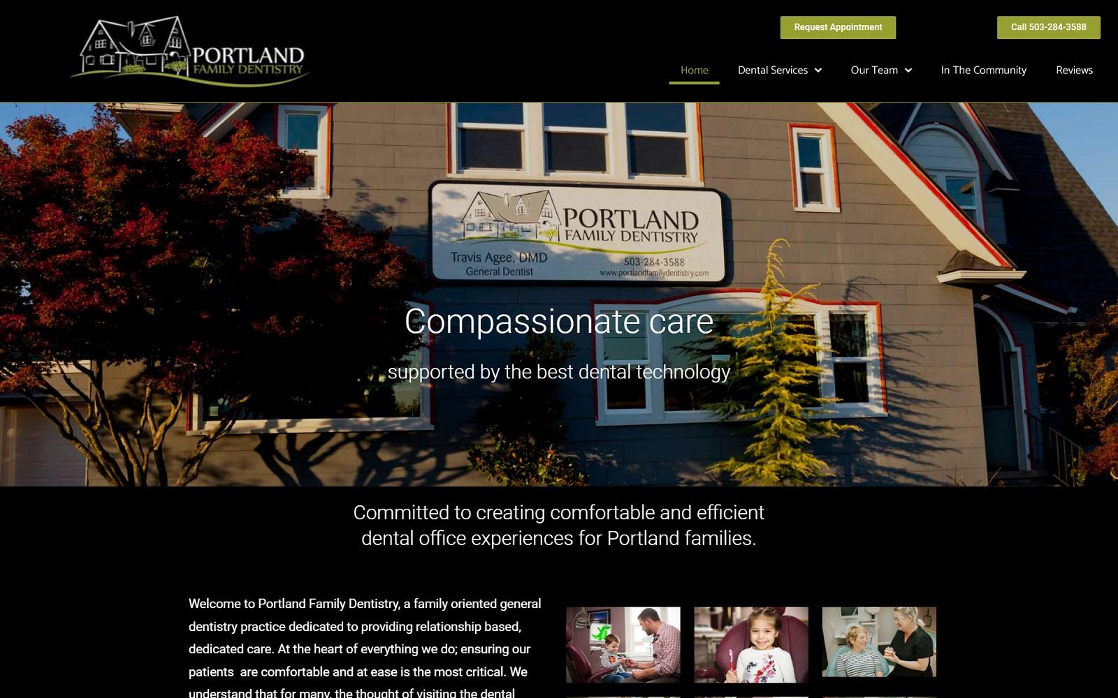 Portland Family Dentistry screenshot