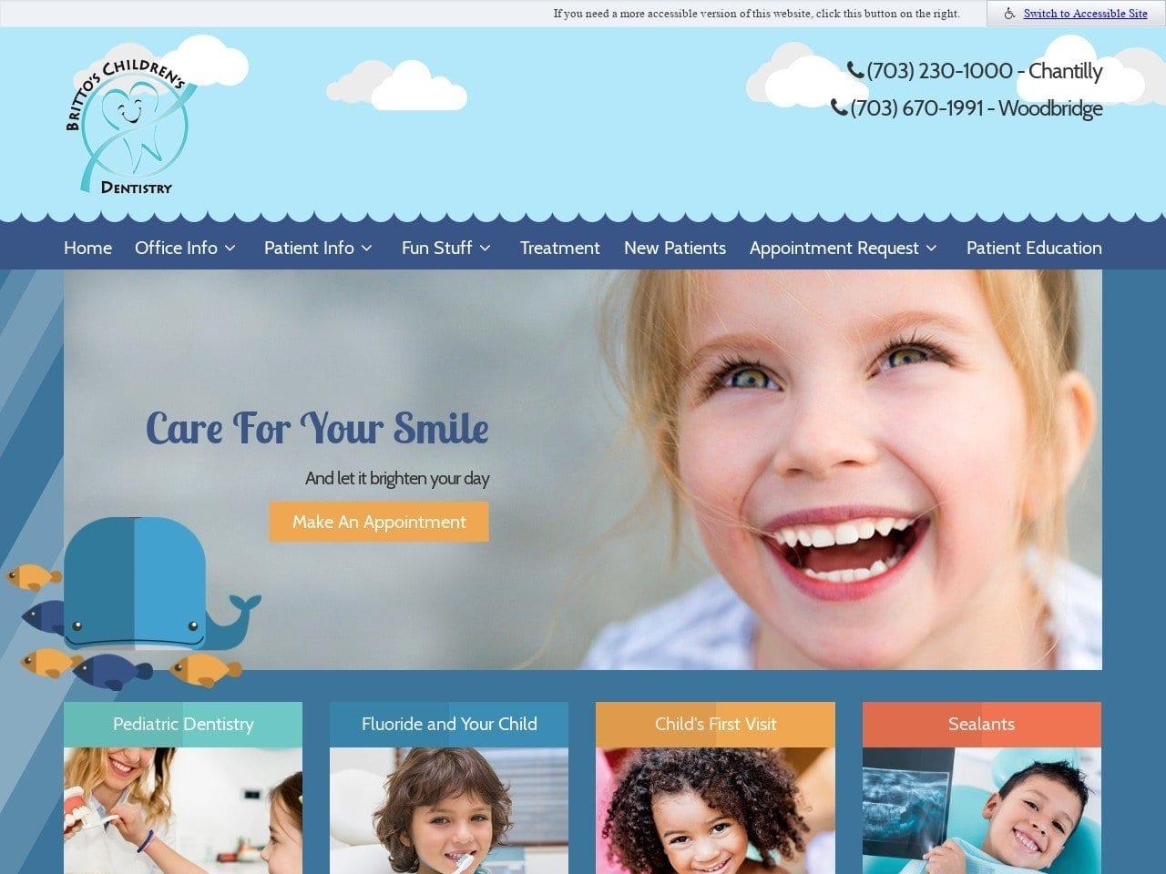 Brittos Childrens Dentistry Britto Mala DDS