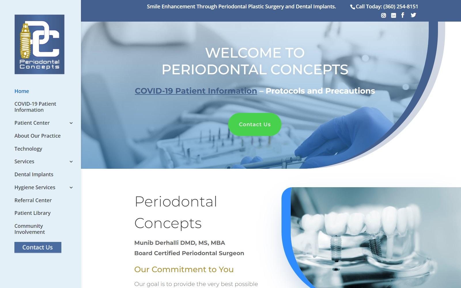 Periodontal Concepts Derhalli Munib DDS screenshot