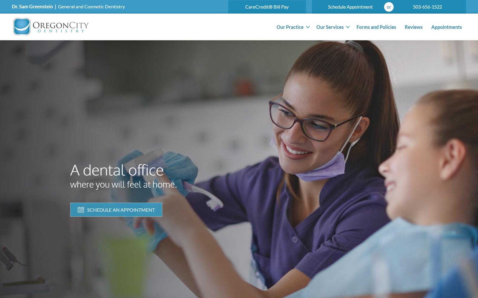 Oregon City Dentistry screenshot