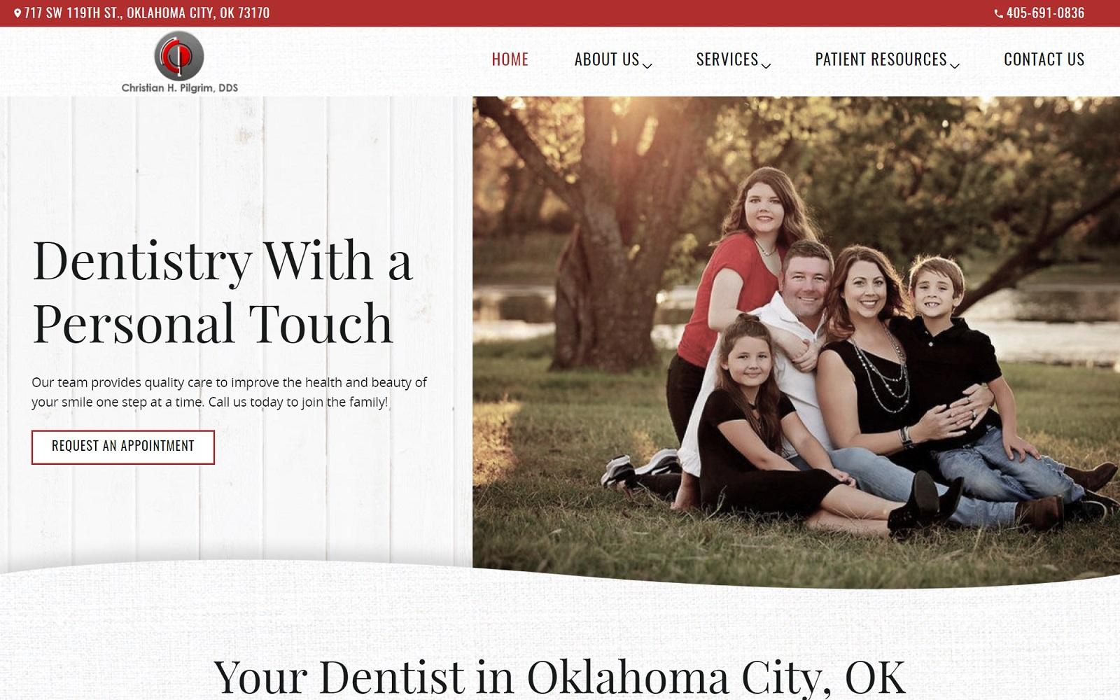 Christian H. Pilgrim, DDS screenshot