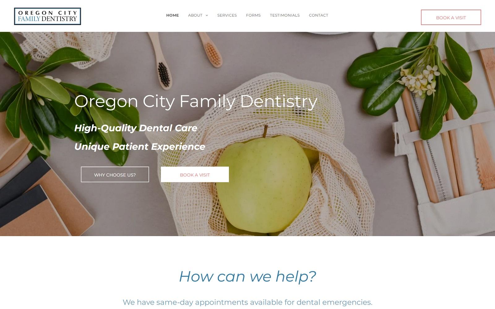 Oregon City Family Dentistry screenshot