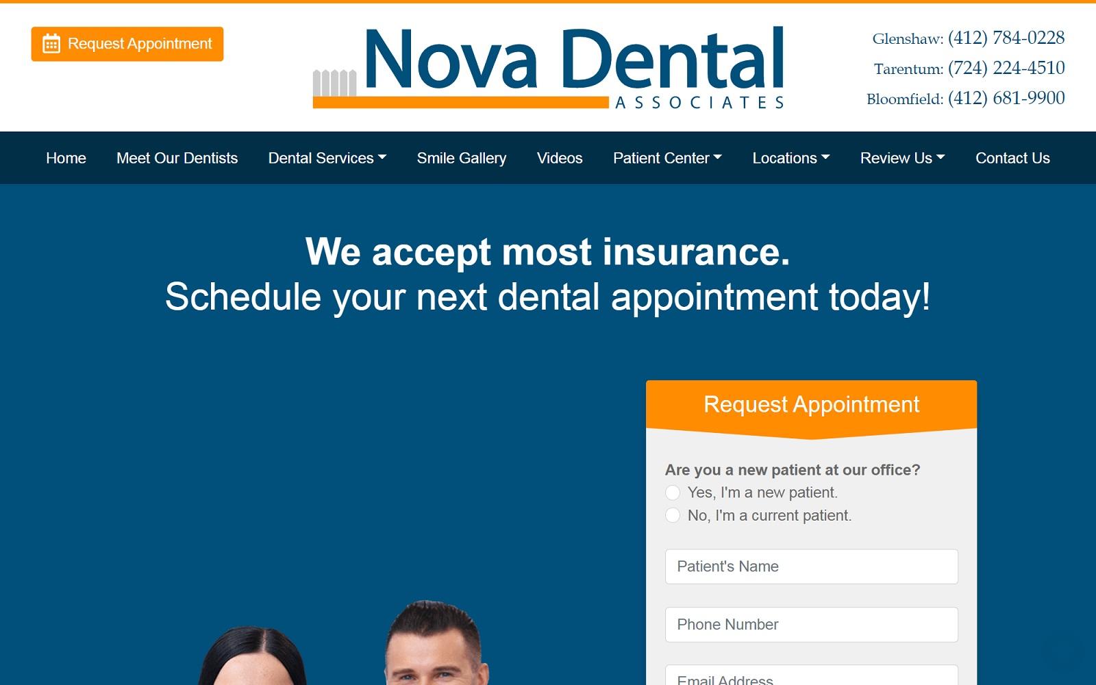 Nova Dental Associates screenshot
