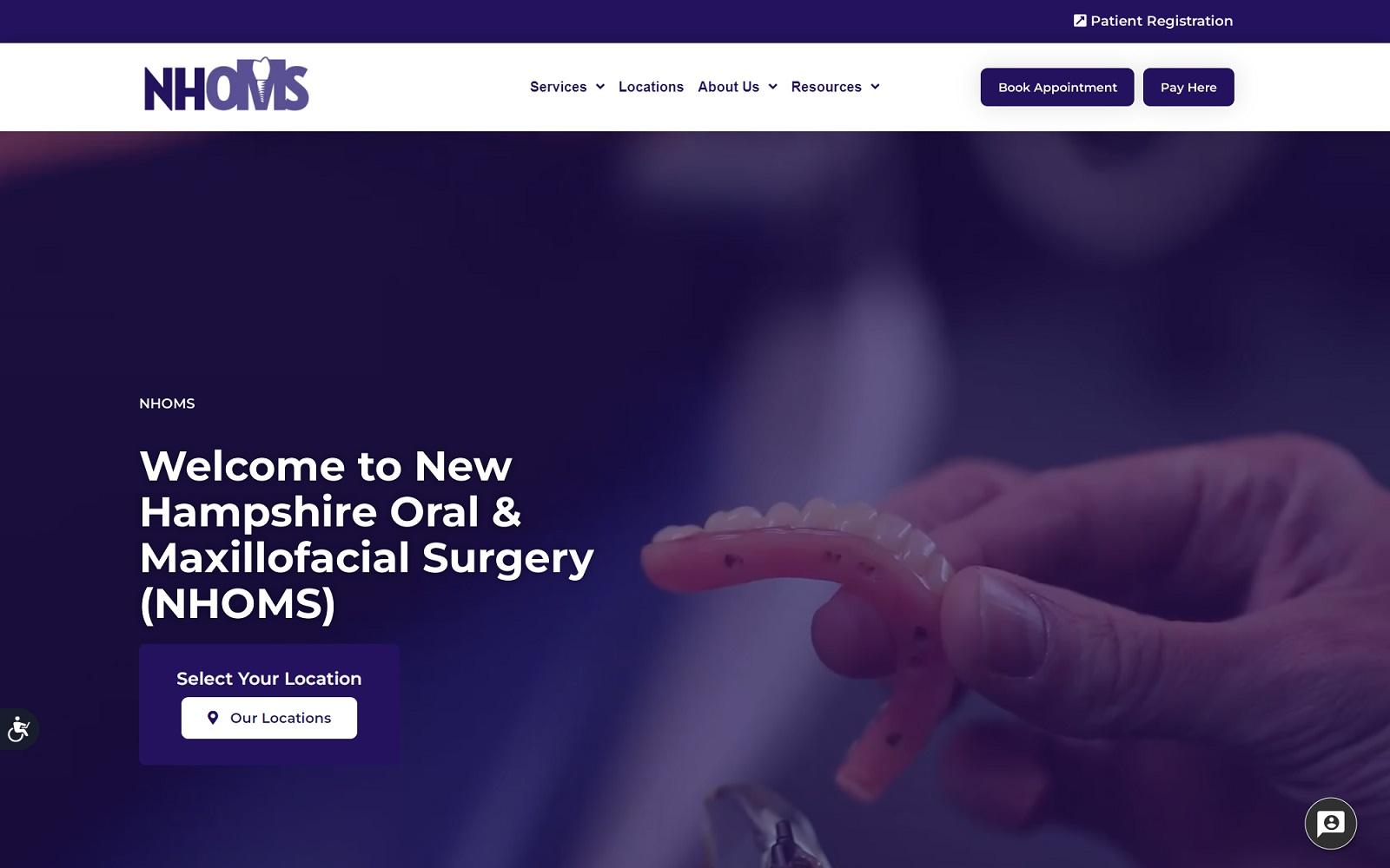 NHOMS: New Hampshire Oral & Maxillofacial Surgery - Manchester screenshot