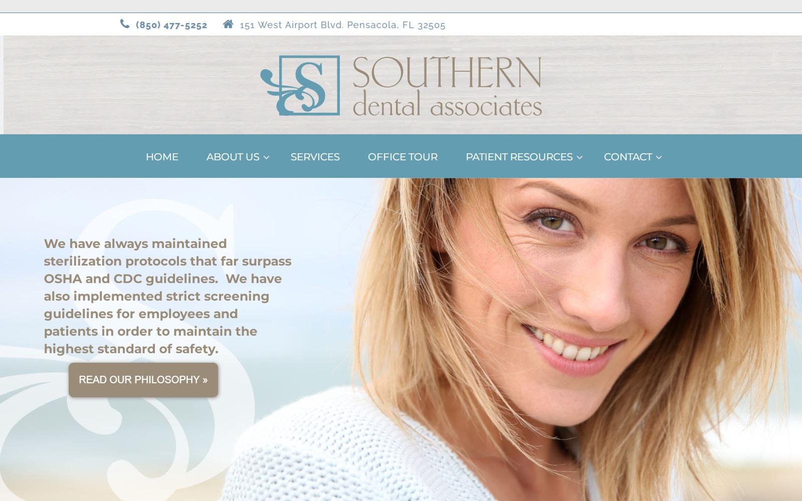 Southern Dental Associates screenshot