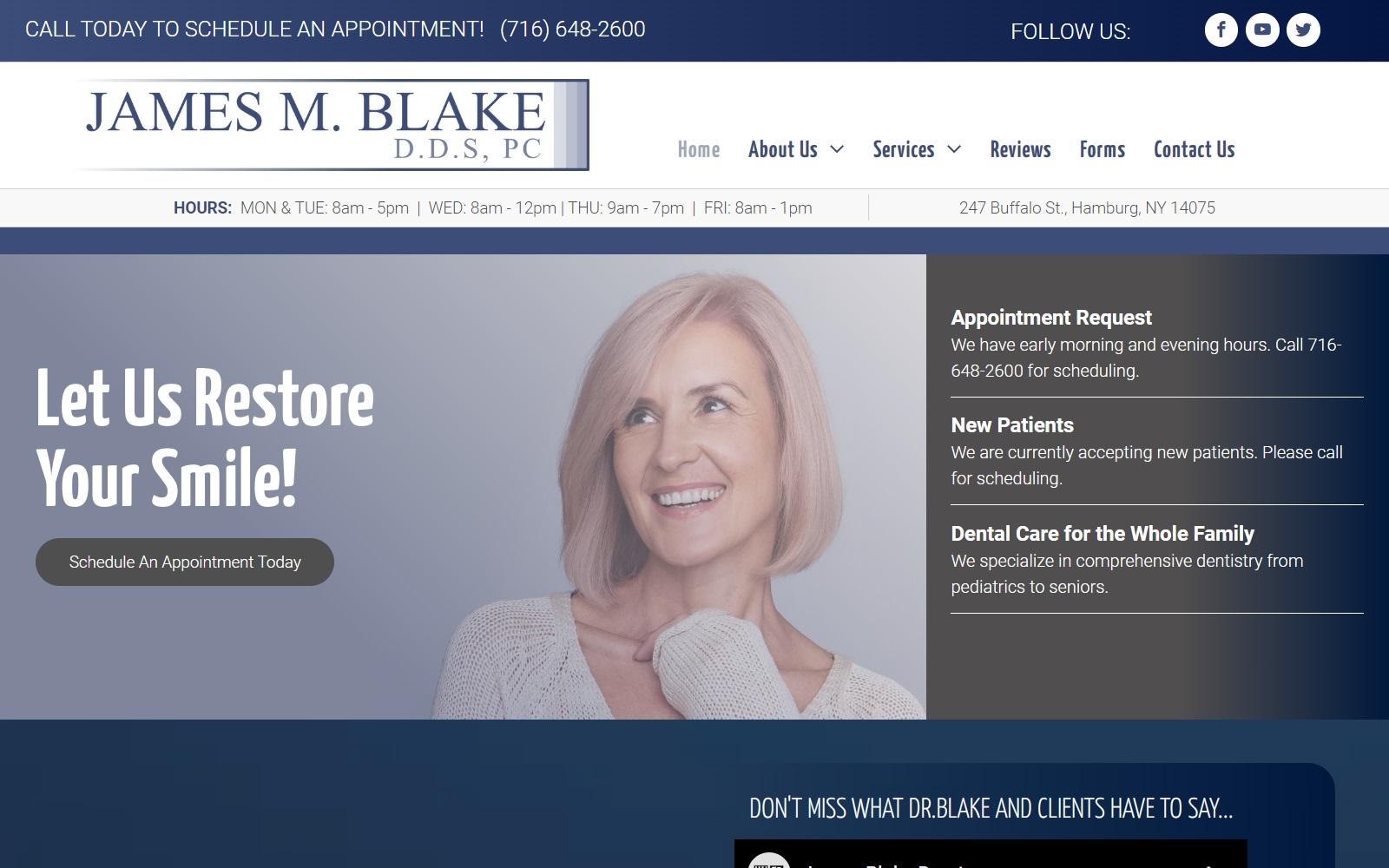 James M Blake DDS PC