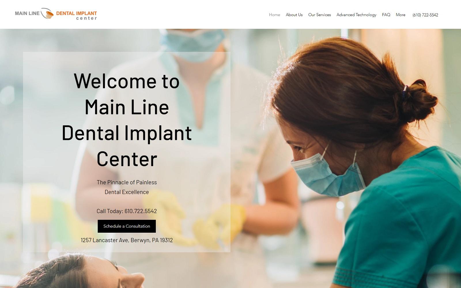 Main Line Dental Implant Center Liu Steven DDS