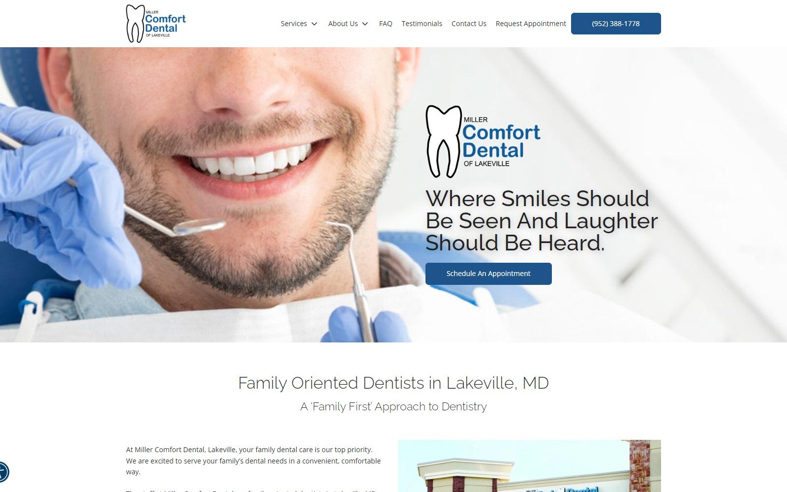 Miller Comfort Dental screenshot