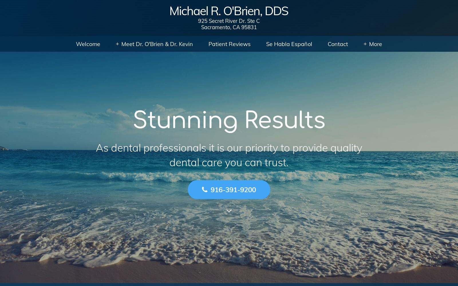 Dr. Michael R. O'Brien, DDS screenshot
