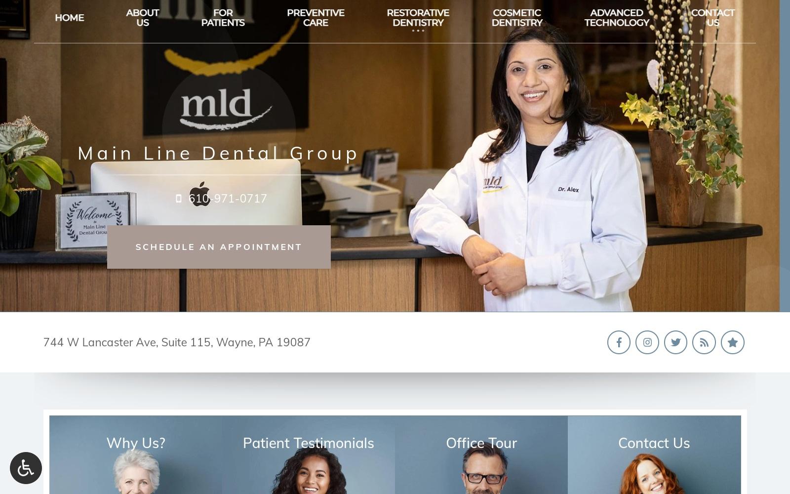 Main Line Dental Group & Wayne PA Prosthodontists