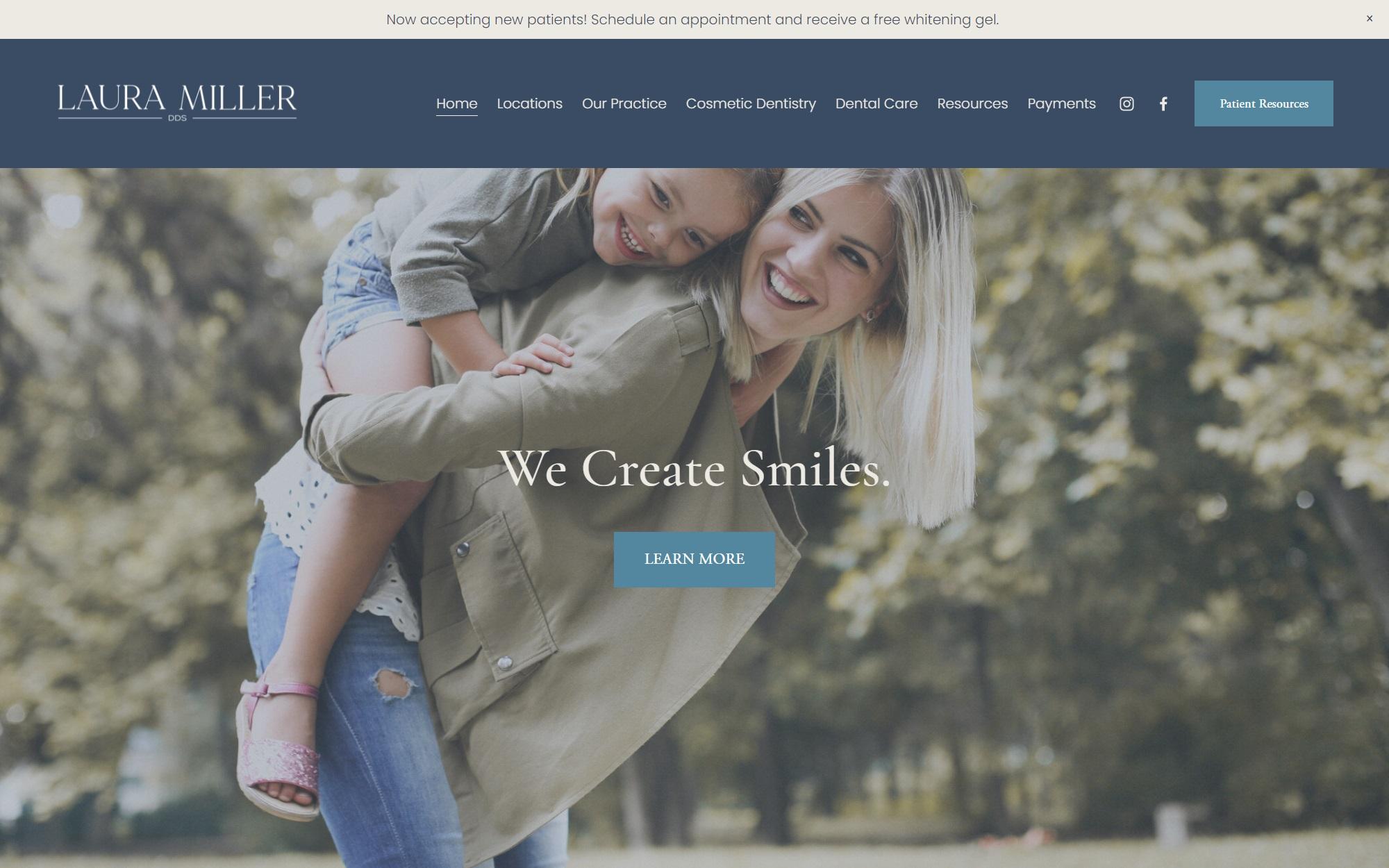 Laura Miller DDS screenshot