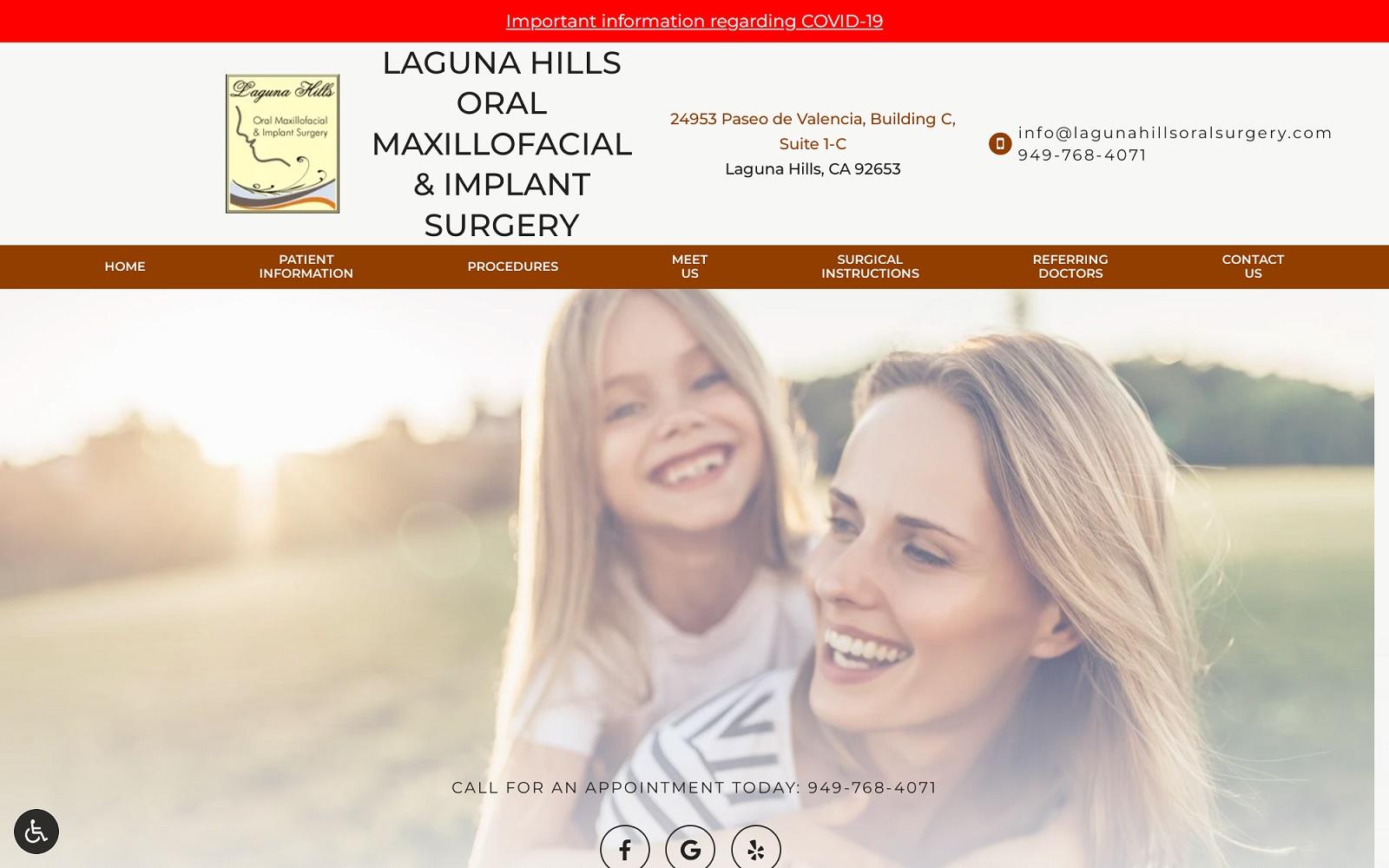 Laguna Hills Oral Maxillofacial & Implant Surgery screenshot