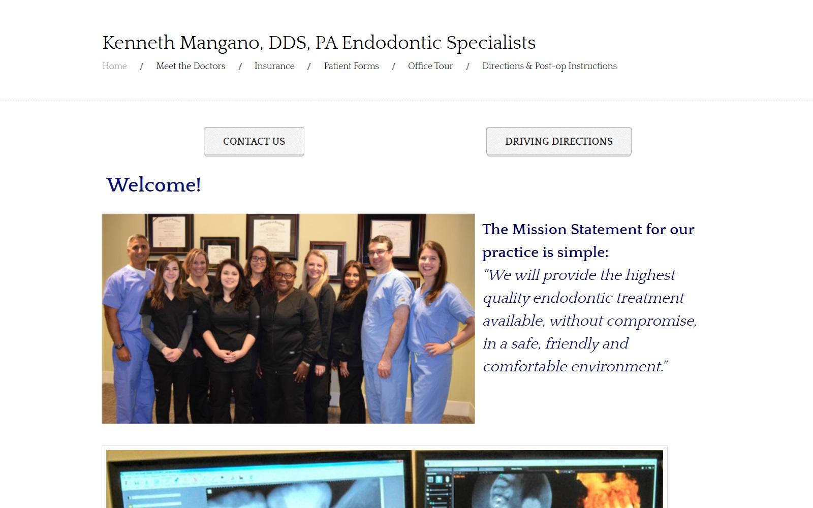 Kenneth Mangano, DDS, PA Endodontic Specialists