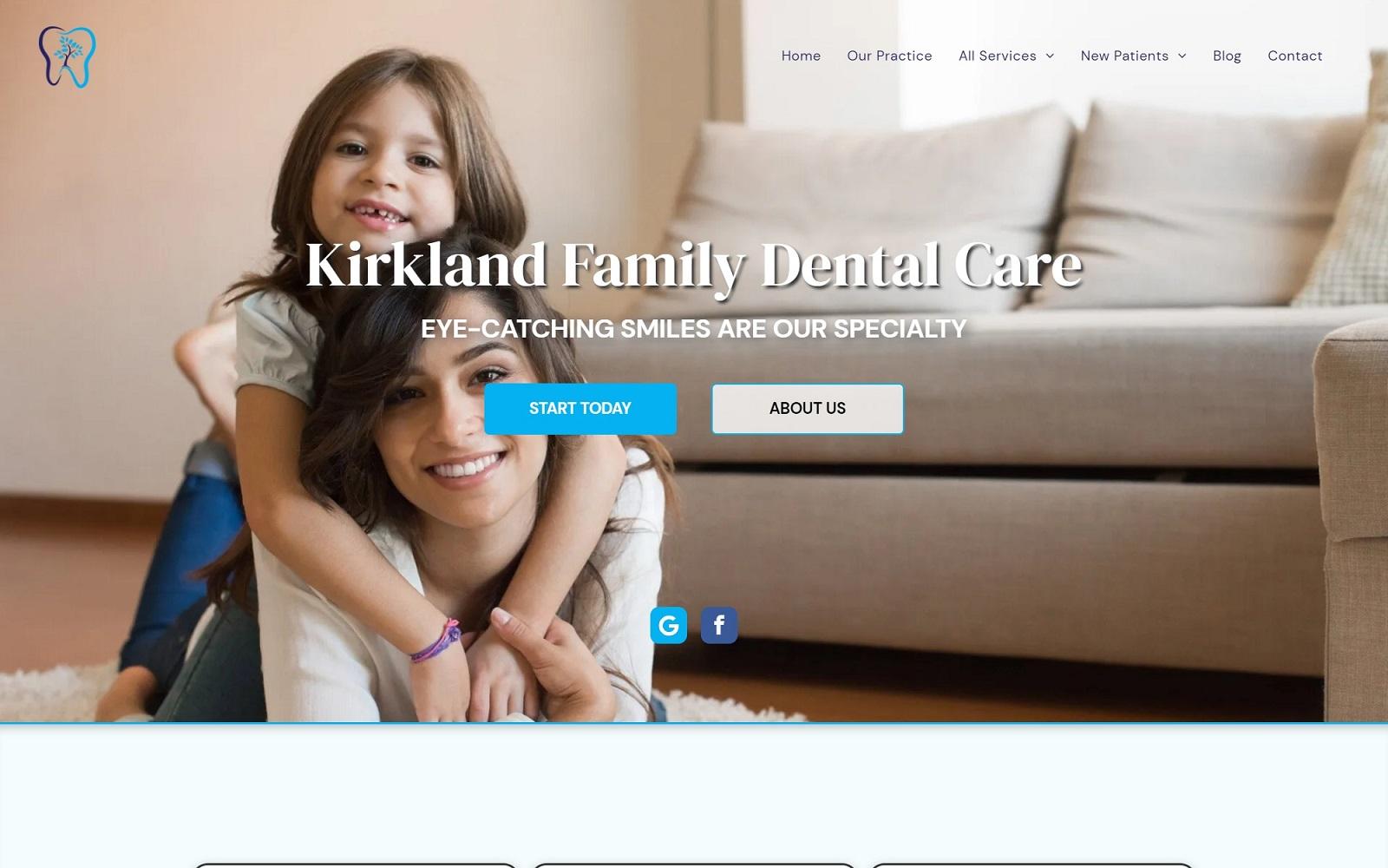 Kirkland Family Dental Care screenshot