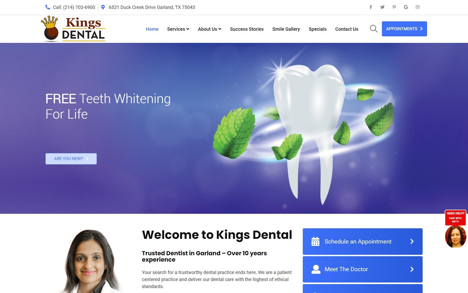 Kings Dental screenshot