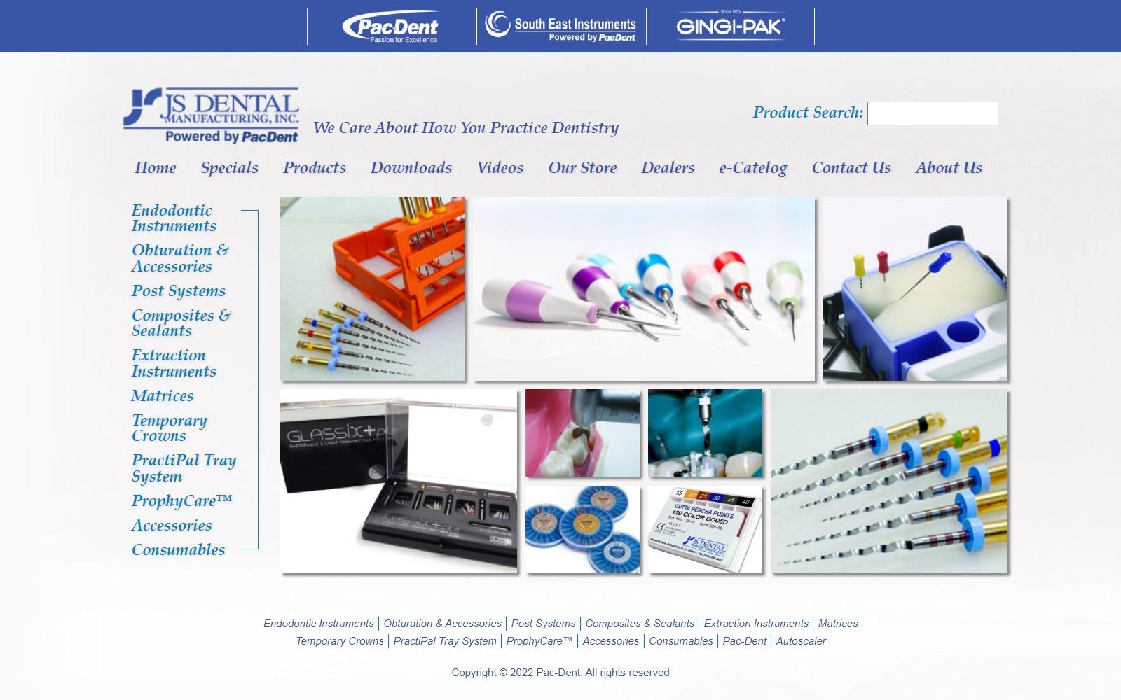 JS Dental Mfg, Inc. screenshot