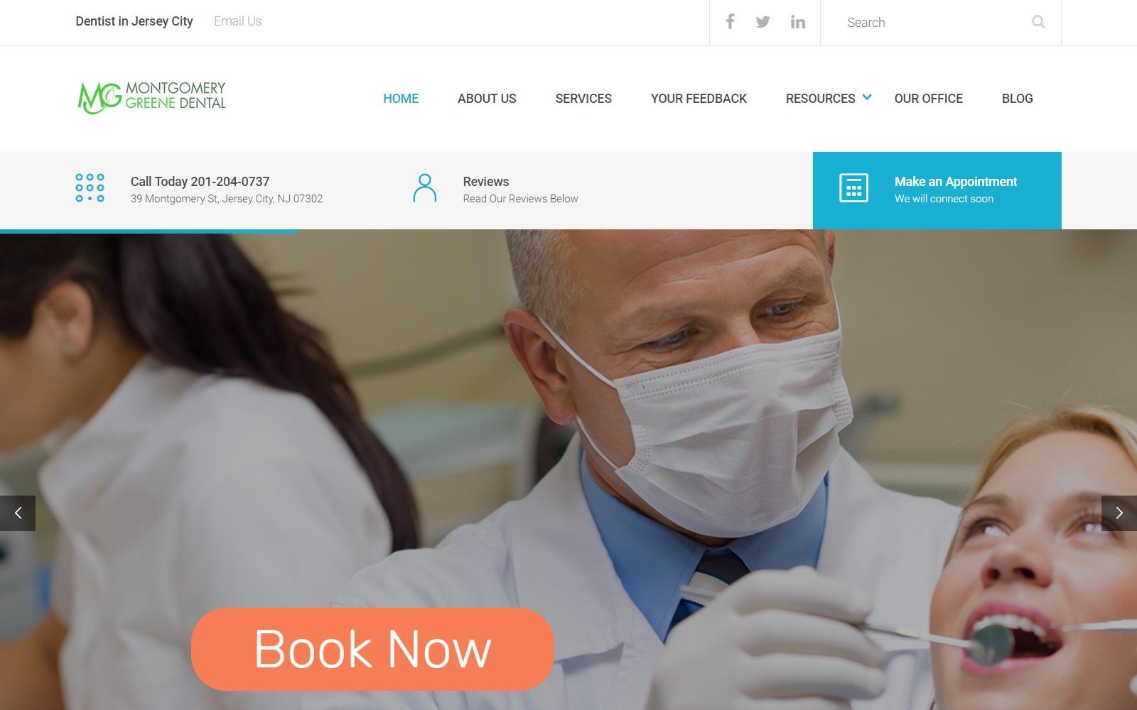 Montgomery Greene Dental screenshot