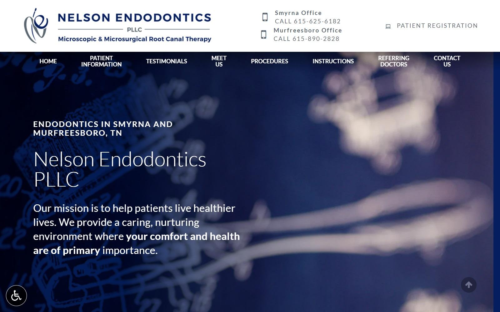 Nelson Endodontics of Murfreesboro screenshot