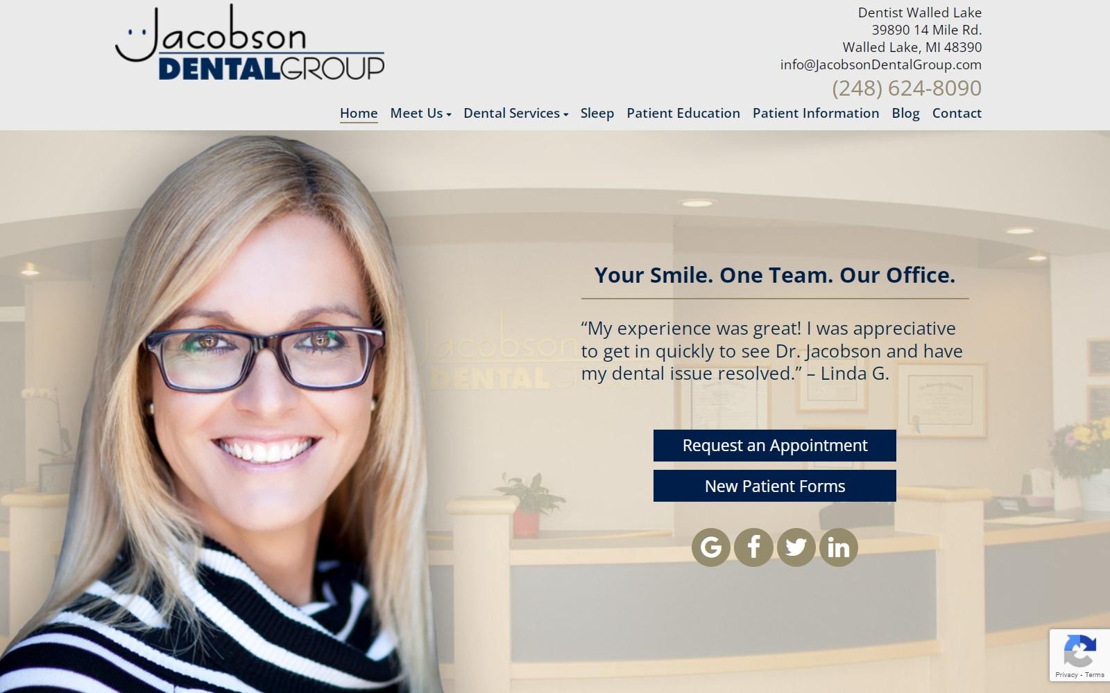 Jacobson Dental Group screenshot