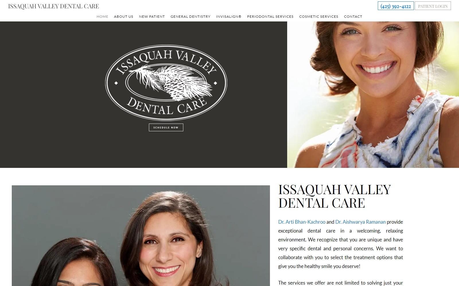 Issaquah Valley Dental Care screenshot