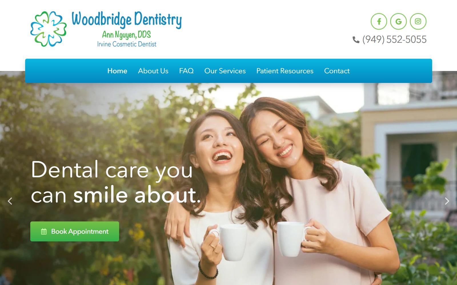 Woodbridge Dentistry / Ann Nguyen, DDS screenshot
