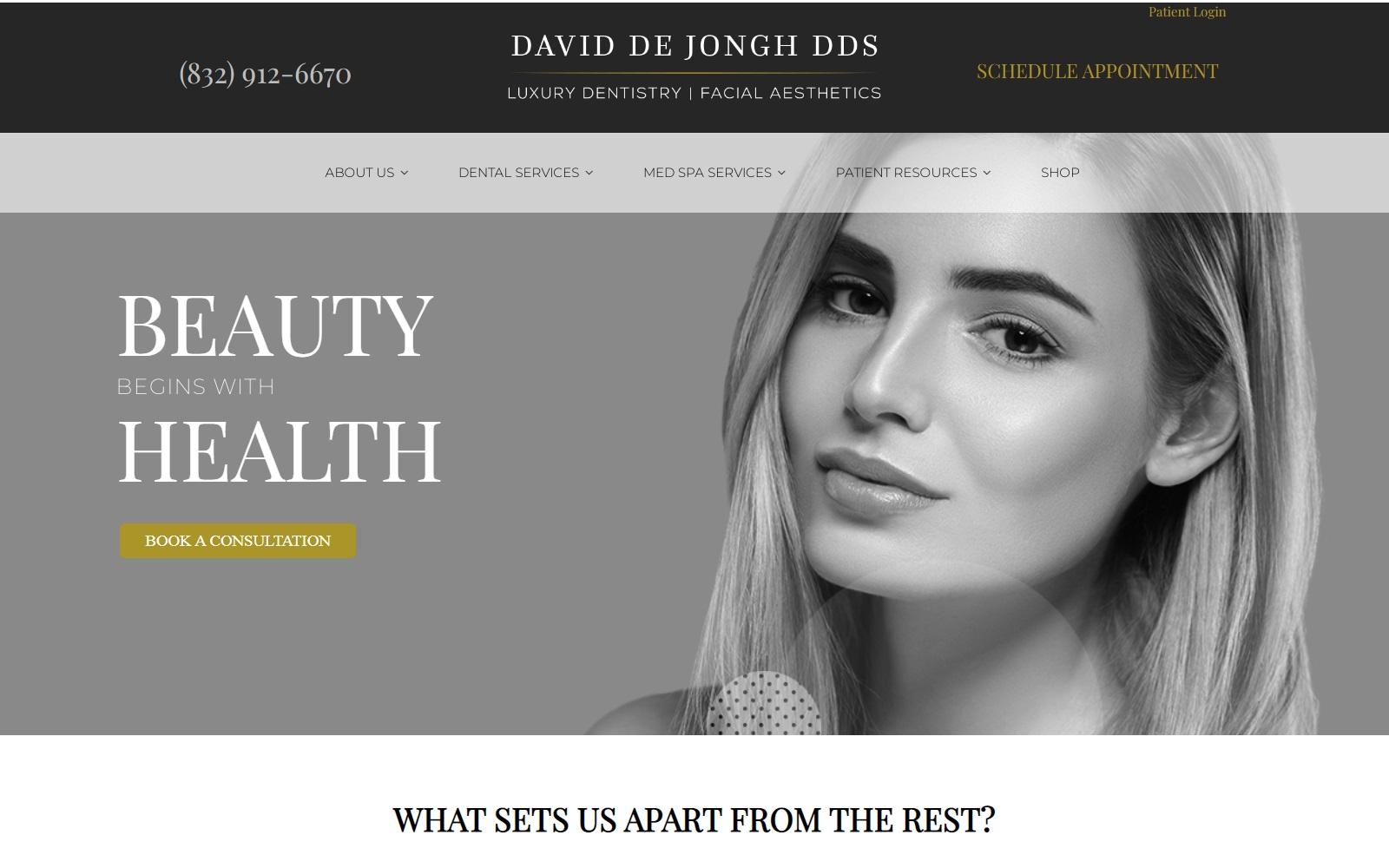 Houston Texas Dental Spa screenshot