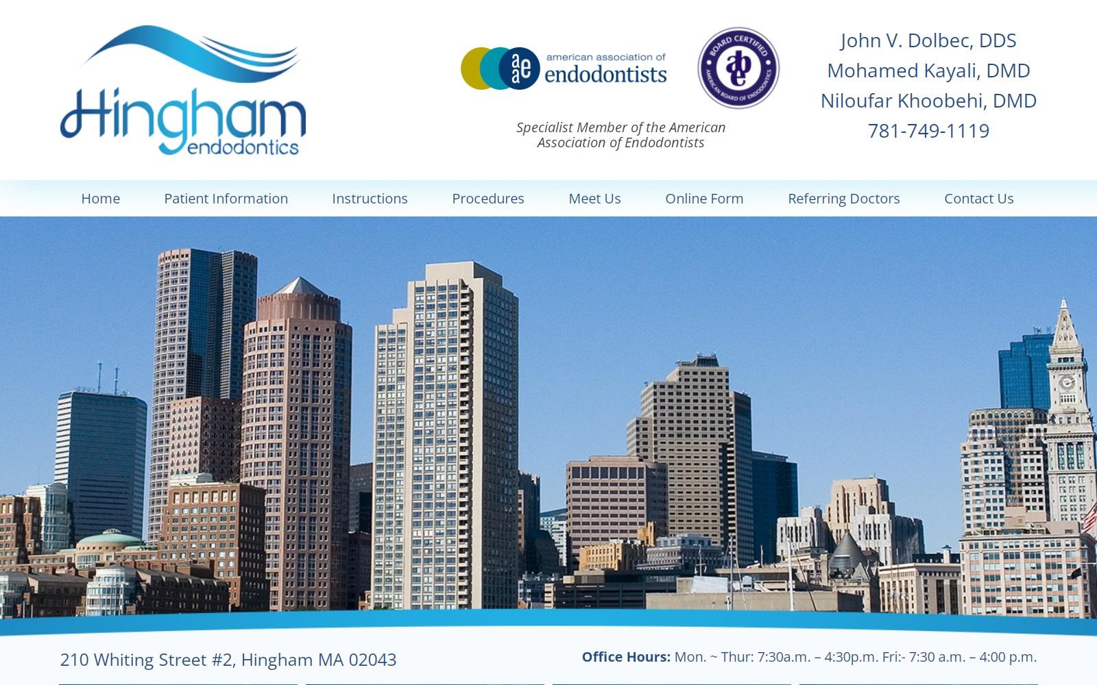 Hingham Endodontics screenshot