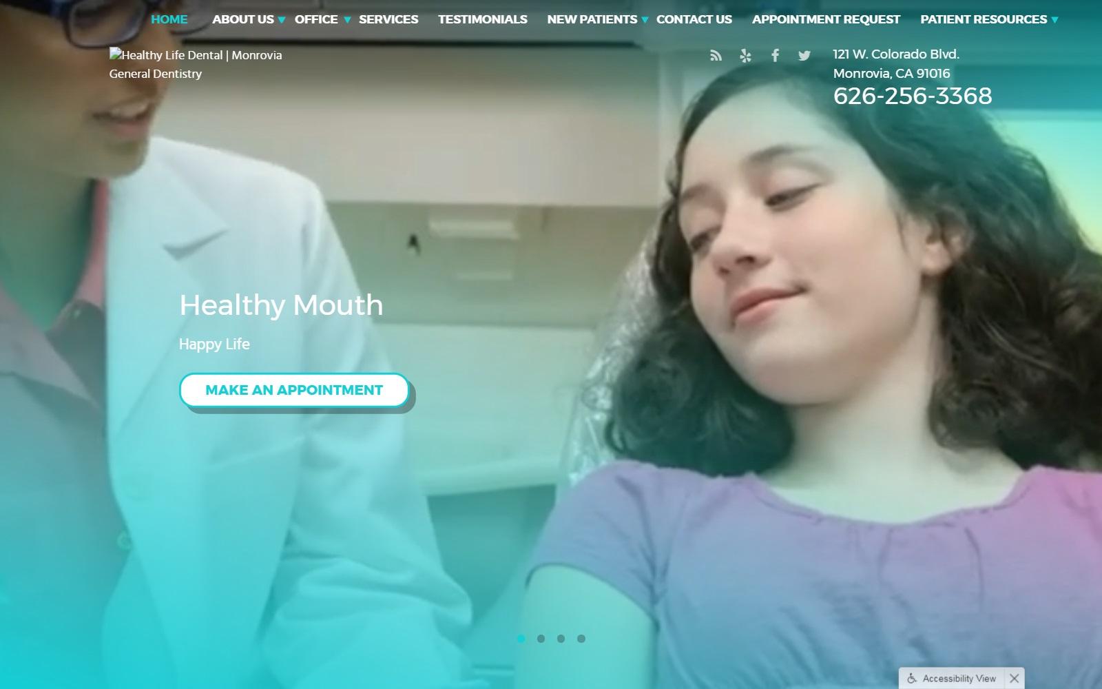 Healthy Life Dental screenshot